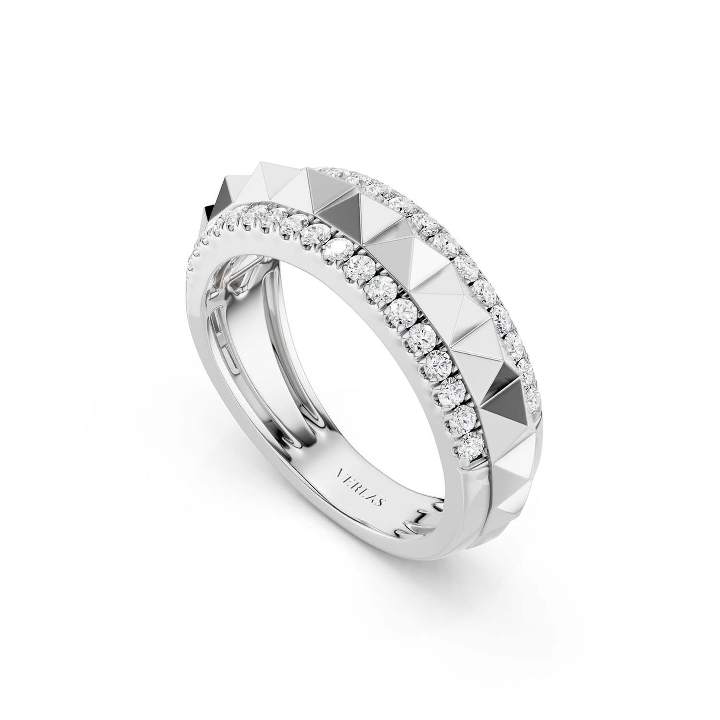 Pyramid Spiked Diamond Band