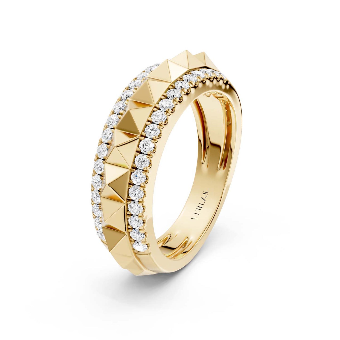 Pyramid Spiked Diamond Band