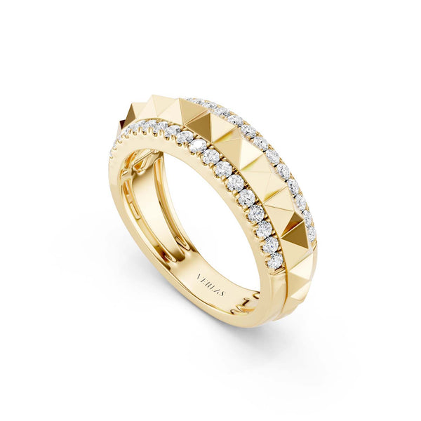 Pyramid Spiked Diamond Band