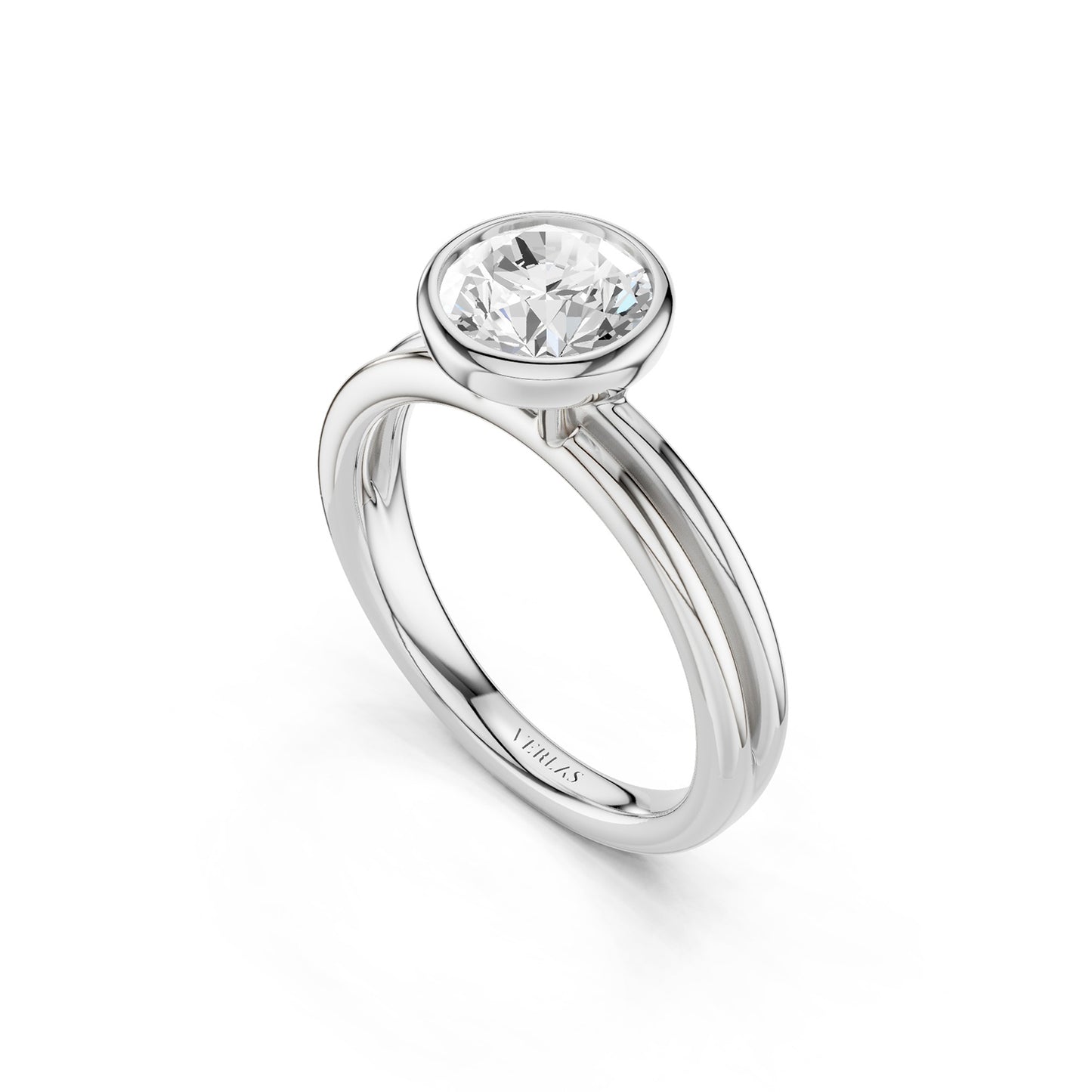 Coupled Round Bezel Ring