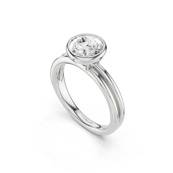 Coupled Round Bezel Ring