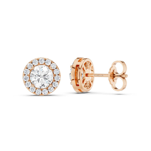 Round Halo Studs