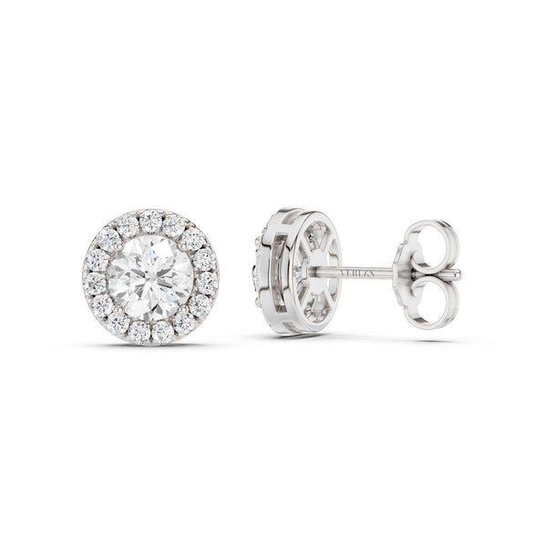 Round Halo Studs