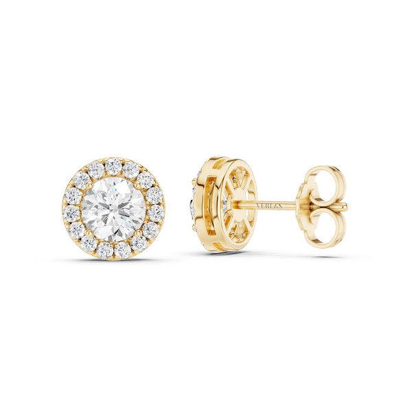 Round Halo Studs