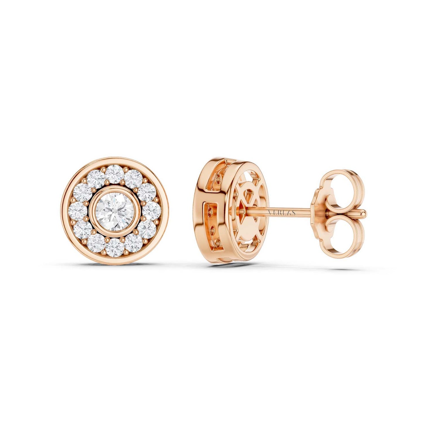 Trailing Round Halo Studs