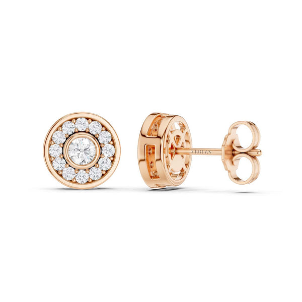 Trailing Round Halo Studs