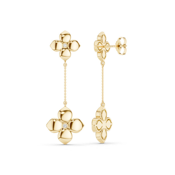 La Fleur Diamond Drop Earrings