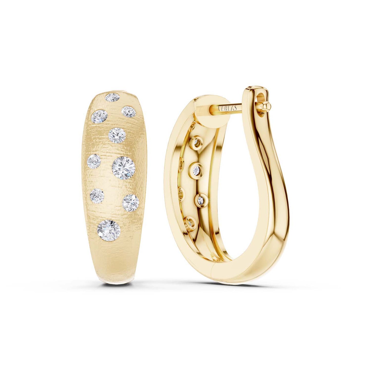 Starlit Sky Huggie Hoops