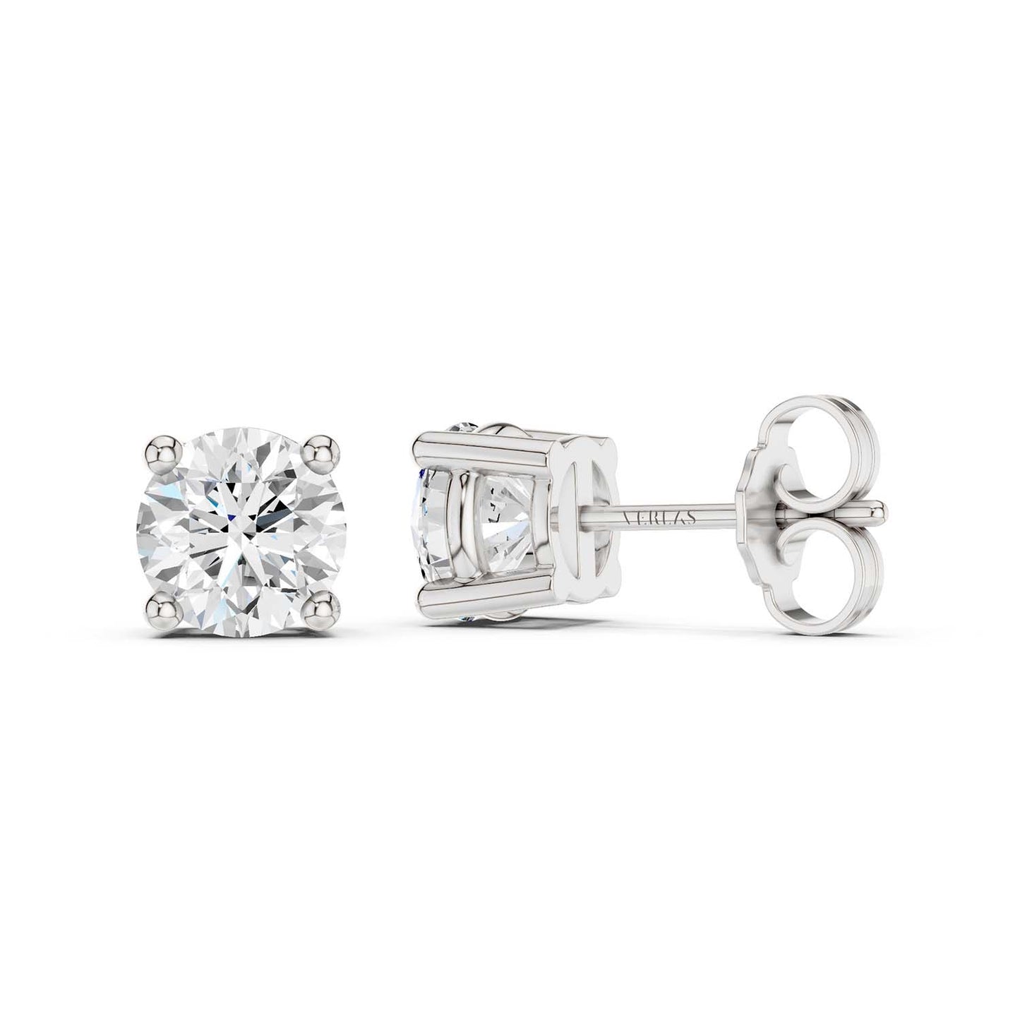 Round Solitaire Studs Large