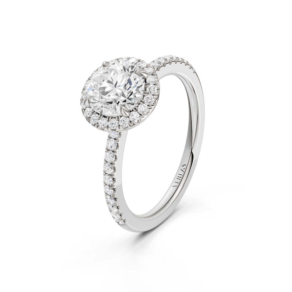 Luxe Round Halo Ring