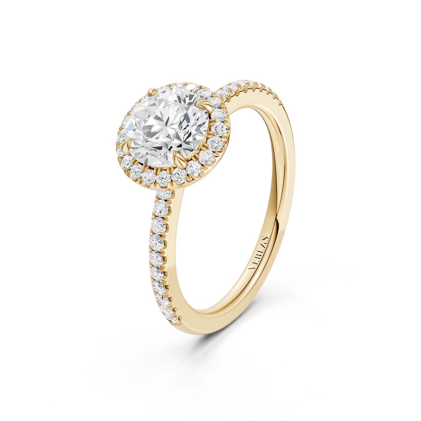 Luxe Round Halo Ring