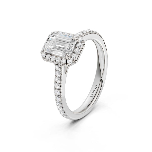Emerald Signature Halo Ring