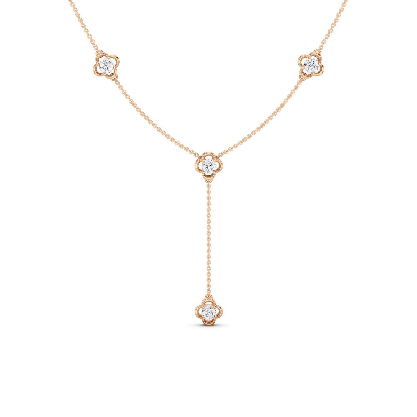 Viola Stationed Y Necklace