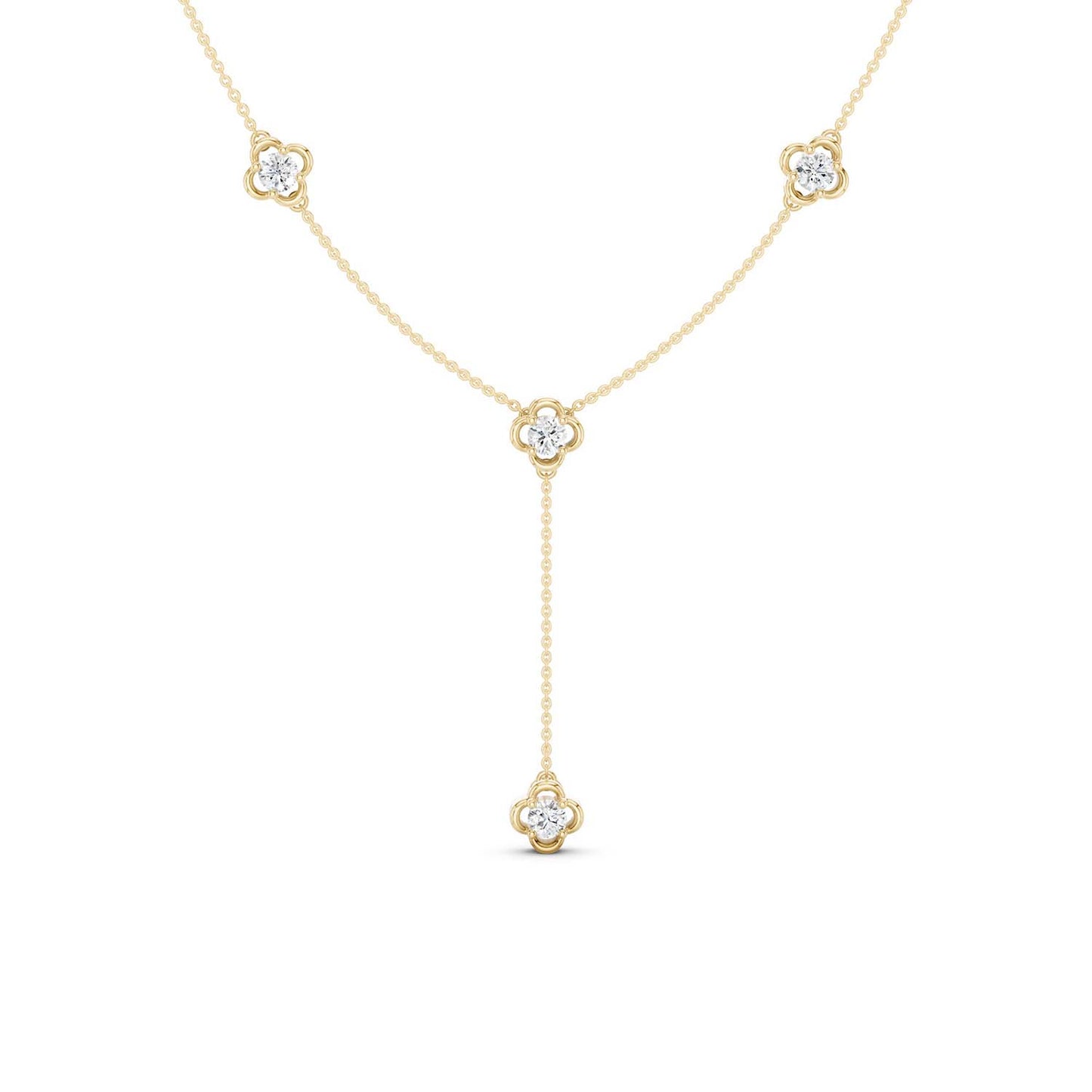 Viola Stationed Y Necklace