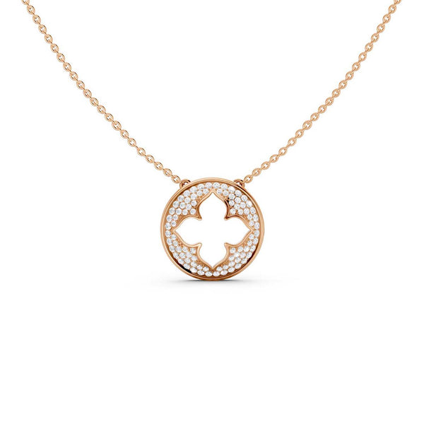 La Fleur Diamond Groove Necklace