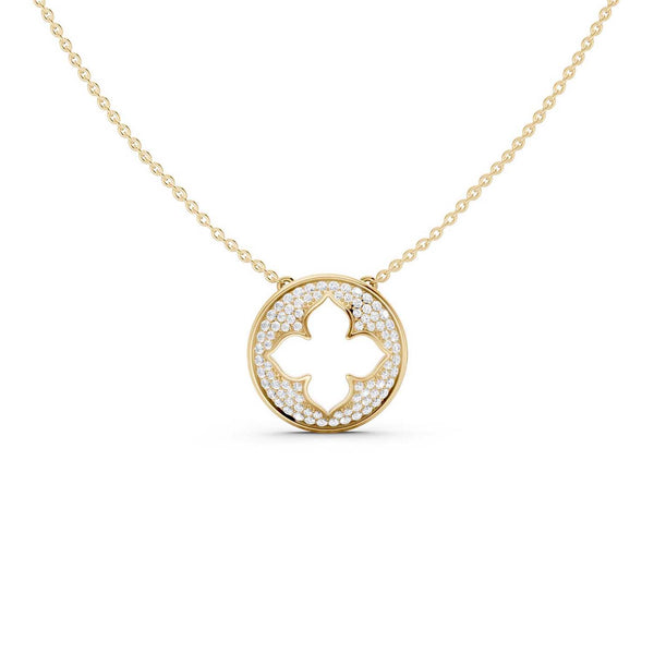La Fleur Diamond Groove Necklace