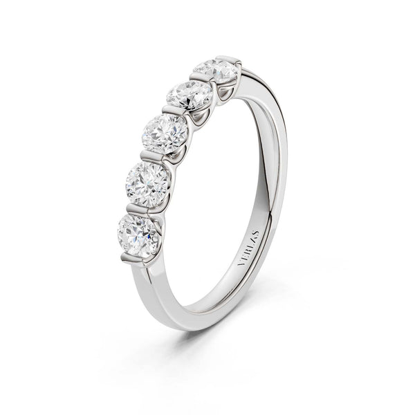 5-Stone Keepsake Round Vows