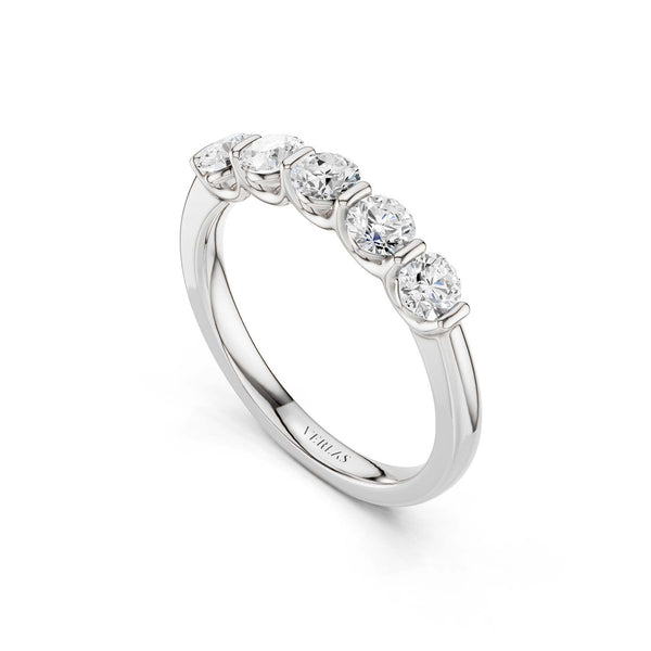 5-Stone Keepsake Round Vows
