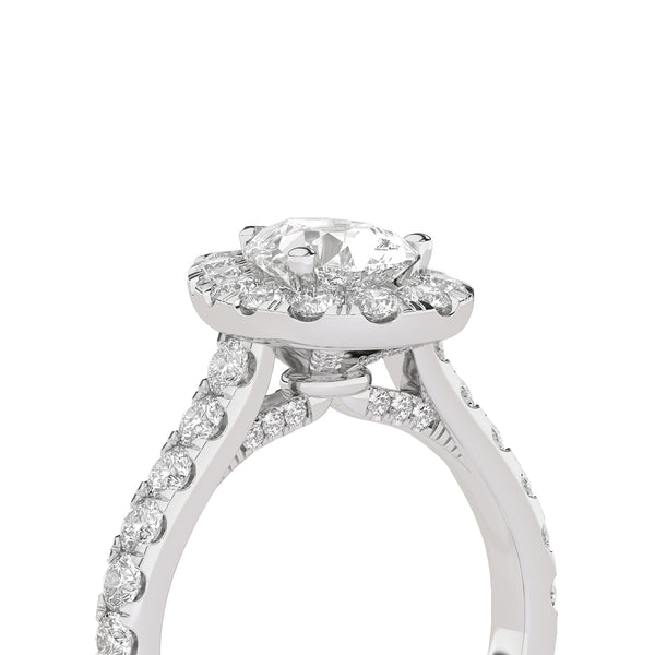 Signature Dewdrop Halo Ring