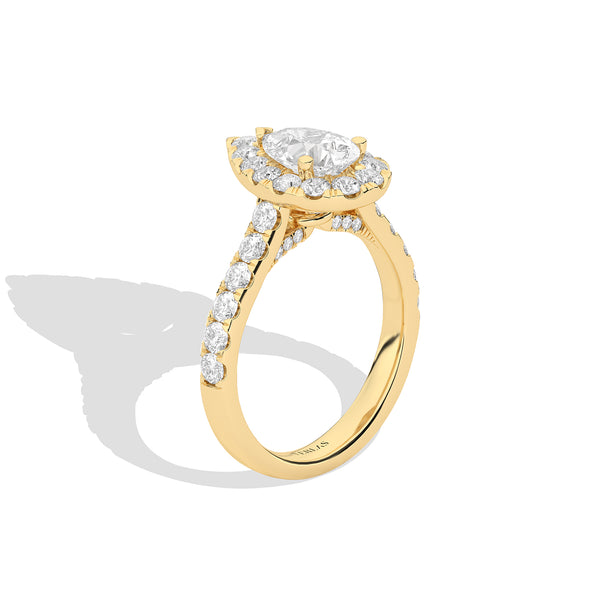 Signature Dewdrop Halo Ring