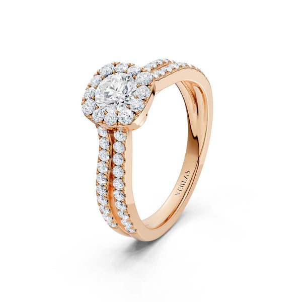 Unified Iconic Round-Princess Halo Ring