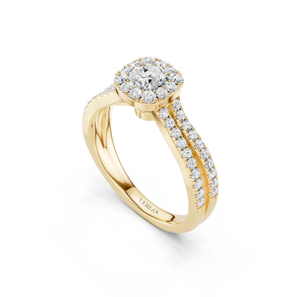 Unified Iconic Round-Princess Halo Ring