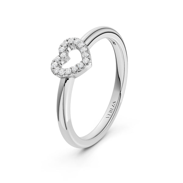 Mini-Heart Silhouette Ring