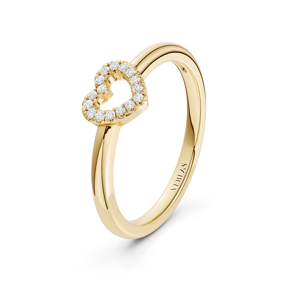 Mini-Heart Silhouette Ring