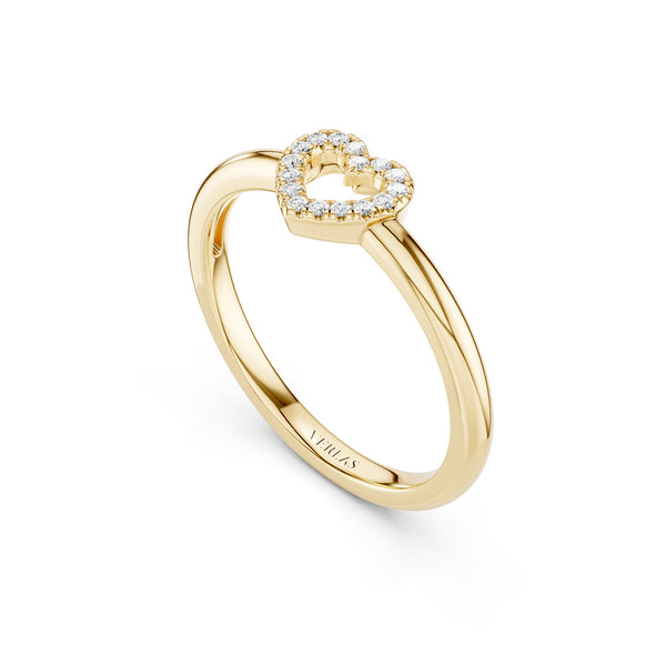 Mini-Heart Silhouette Ring