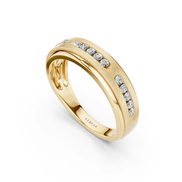 6mm 3-Trail Round Diamonds Nick-Set Band
