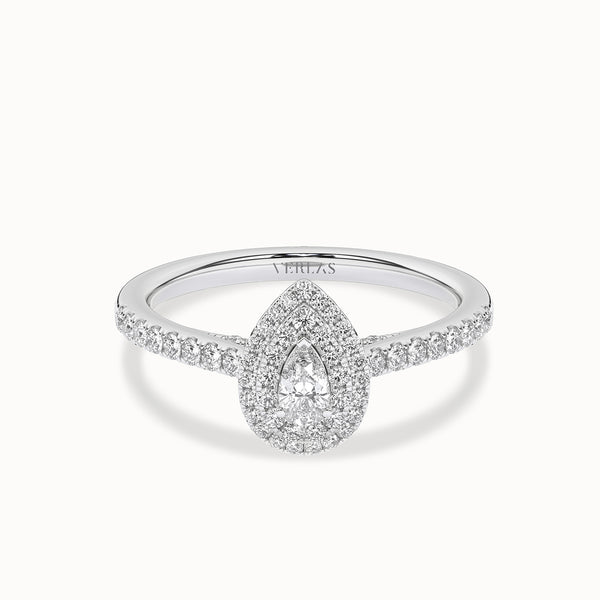 Signature Dewdrop Double halo Ring_Product Angle_1/2-1